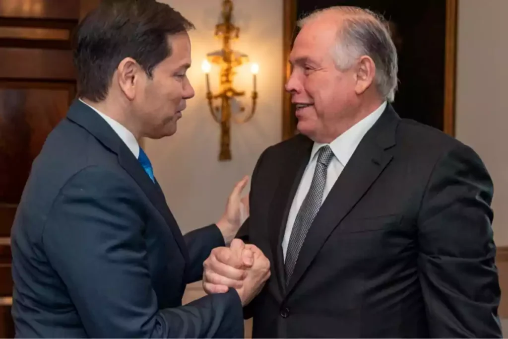 así fue la reunión entre Rubio y Werthein