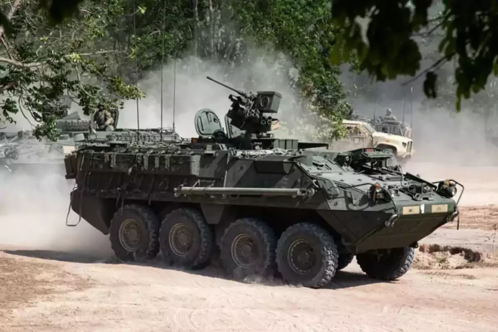El Gobierno de Milei firmó con el Pentágono un acuerdo por 207 blindados Stryker