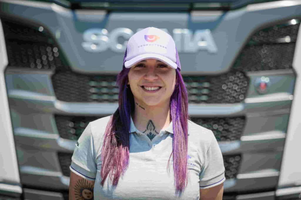 Desde Mar del Plata, Jacqueline y el sueño de convertirse en conductora de camiones